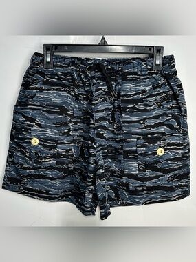5 for $25🔥Large Blue‎ Camouflage Elastic Waist Shorts